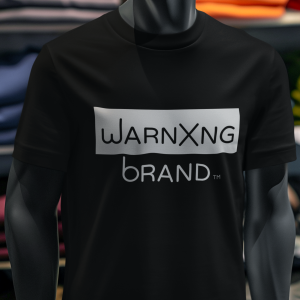 Black Premium Organic Cotton – warnXng brand Logo - Unisex T-Shirt
