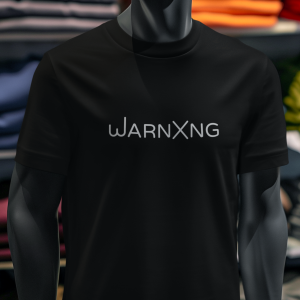 Black on Black Premium Organic Cotton – warnXng Logo - Unisex T-Shirt