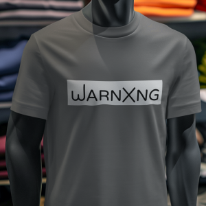 Grey Premium Organic Cotton – warnXng Logo – Unisex T-Shirt