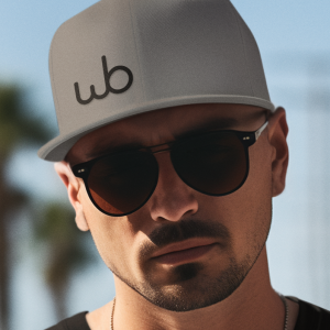 Grey Snapback with Black Embroidered Wb Logo