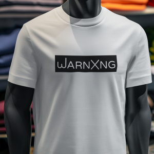 White Premium Organic Cotton – warnXng Logo – Unisex T-Shirt