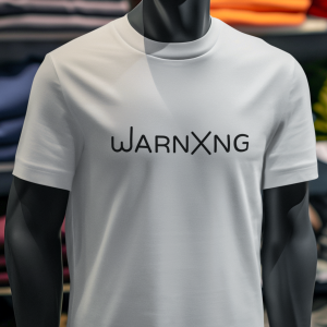 White Premium Organic Cotton – warnXng Logo – Unisex T-Shirt